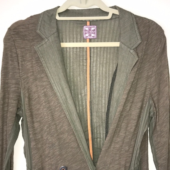 Free people army green and olive green cardigan - Picture 8 of 14